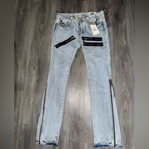 Mnml ring flare denim jeans size 31 men